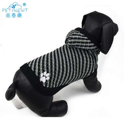 Wholesale winter pet dog sweater,stripe pet clothes for dogs