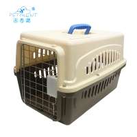 Plastic pet Travel cage pet aviation portable flight box pet carrier cage outdoor dog transport